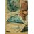 Acquerello antico raffigurante donna col mandolino. Napoli XIX secolo.
