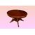 Tavolo ovalino francese del 1800 in legno di mogano stile Luigi Filippo