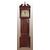Orologio a colonna inglese stie Regency del 1800 con fasi lunari