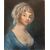Quadro, dipinto a pastello "Ritratto femminile" - XIX sec. 