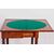 Tavolino da gioco francese stile Carlo X del 1800 in legno di mogano