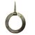 Ferro ad anello in ferro forgiato ed inciso per porte o mobili