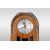 Orologio a colonna stile Decò di inizio 1900 in radica con applicazioni in bronzo