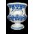 Vaso in maiolica a corpo rastremato con due manici e decoro monocromo blu alla ‘Rouen’.Pasquale Antonibon,Nove di Bassano.