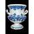 Vaso in maiolica a corpo rastremato con due manici e decoro monocromo blu alla ‘Rouen’.Pasquale Antonibon,Nove di Bassano.