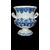 Vaso in maiolica a corpo rastremato con due manici e decoro monocromo blu alla ‘Rouen’.Pasquale Antonibon,Nove di Bassano.