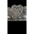 Cornice in argento sbalzato con motivi rocaille.