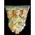 grande mensola in terracotta raffigurante Angelo con nastro. 