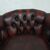 Coppia di poltrone inglese chesterfield vintage originale in pelle marrone 