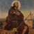Religious painting oil on canvas Saint Roch from the 20th century