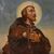Religious painting oil on canvas Saint Roch from the 20th century