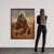 Religious painting oil on canvas Saint Roch from the 20th century