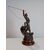 Statua antimonio pescatore su barca - no bronzo - fine '800 - scultura h. 70 cm!