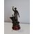 Statua antimonio pescatore su barca - no bronzo - fine '800 - scultura h. 70 cm!