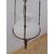 Lampadario liberty in ottone e opalina - lampada ad olio - primi '900