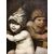 Coppia di dipinti del '700 - Putti che giocano con giochi dell'epoca