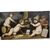 Coppia di dipinti del '700 - Putti che giocano con giochi dell'epoca