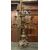  LAMP239 - Coppia di candelieri in bronzo dorato, misure cm L 55 x P 55 x H 95  