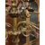  LAMP239 - Coppia di candelieri in bronzo dorato, misure cm L 55 x P 55 x H 95  