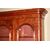 Grande Libreria Bookcase stile Vittoriano in Radica di Noce