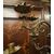  LAMP239 - Coppia di candelieri in bronzo dorato, misure cm L 55 x P 55 x H 95  