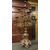  LAMP239 - Coppia di candelieri in bronzo dorato, misure cm L 55 x P 55 x H 95  