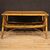 Tavolino di design in bambù e legno intrecciato degli anni 70