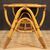 Tavolino di design in bambù e legno intrecciato degli anni 70