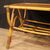 Tavolino di design in bambù e legno intrecciato degli anni 70