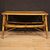 Tavolino di design in bambù e legno intrecciato degli anni 70