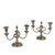 Coppia di Candelabri in Argento Pampaloni Franco Firenze Italia Metà '900