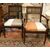 PANC156 - N. 2 Poltroncine in noce, misure cm L 60 x P 54 x H 93  