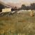 Dipinto italiano paesaggio con cacciatore datato 1899