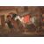 Olio su tela di fine 1600 inizio 1700 raffigurante Maniscalco