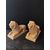 Coppia di leoni veneziani in marmo - stile neogotico - 30 x 12 cm