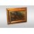 Olio su tela del 1700 raffigurante paesaggio con personaggi