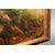 Olio su tela del 1700 raffigurante paesaggio con personaggi