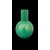 Vaso in vetro incamiciato con corpo globulare e collo verticale. Nason,Murano.