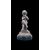 Piccola scultura in bronzo raffigurante un putto che suona il flauto.