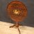 English living room table in inlaid wood from the 20th century