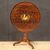 English living room table in inlaid wood from the 20th century