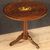 English living room table in inlaid wood from the 20th century