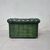 Poltrona chesterfield club vintage inglese originale in pelle verde smeraldo 