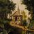 Painting countryside landscape oil on canvas from 19th century