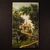 Painting countryside landscape oil on canvas from 19th century