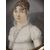 Miniatura dell'800 - ritratto di donna