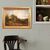 American painting countryside landscape signed and dated 1854
