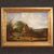American painting countryside landscape signed and dated 1854