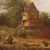 American painting countryside landscape signed and dated 1854
