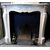  CHM878 - Camino Pompadour in marmo di Carrara, misure cm L 125 x H 108 x P 37  